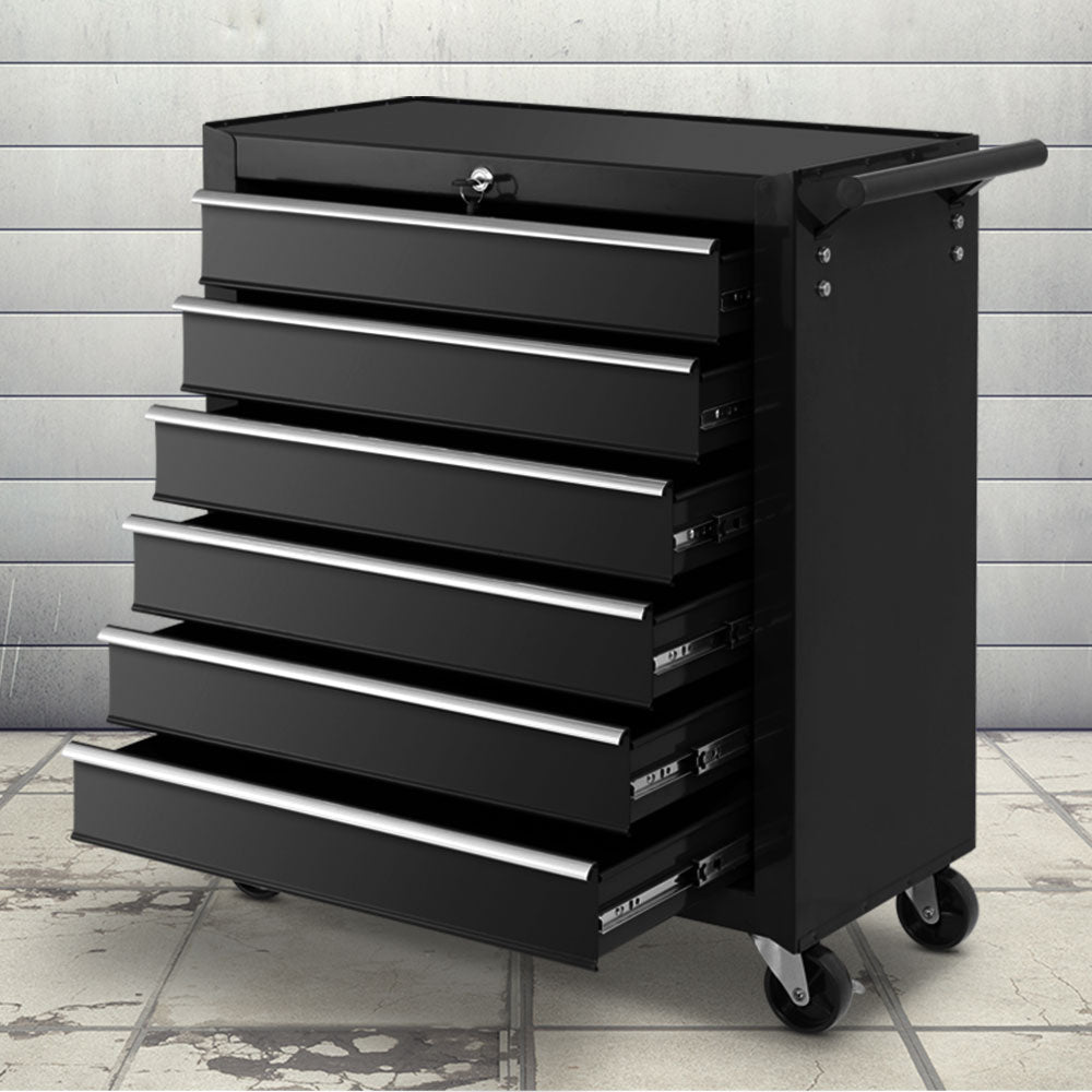 Tool Cabinets: Giantz 6 Drawer Tool Box Cabinet Chest Trolley Cart Garage Toolbox Storage
