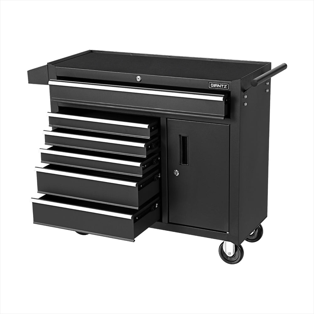 Tool Cabinets: Giantz 6 Drawer Tool Box Chest Cabinet Toolbox Storage Garage Organiser Wheels