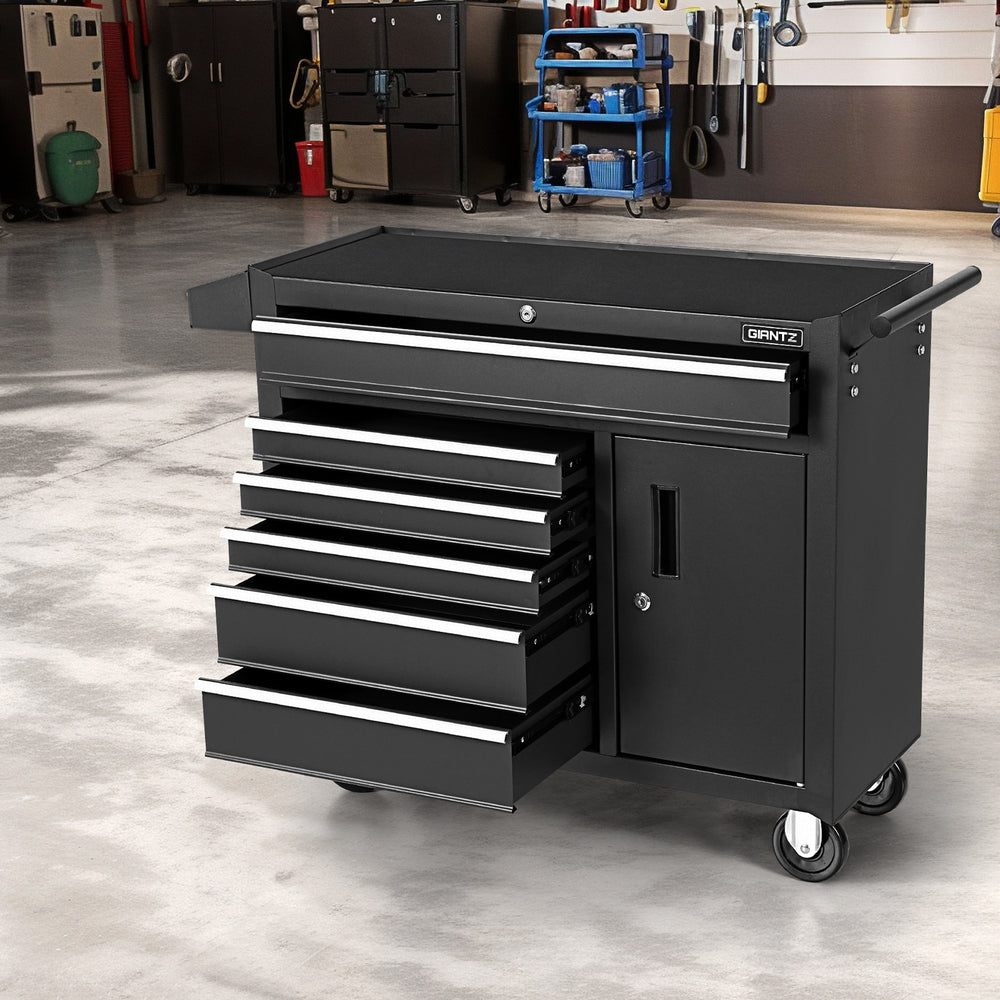 Tool Cabinets: Giantz 6 Drawer Tool Box Chest Cabinet Toolbox Storage Garage Organiser Wheels