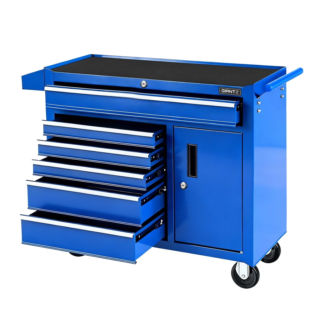 Tool Boxes: Giantz 6 Drawer Tool Chest Trolley Cabinet Cart Toolbox Storage Organiser Wheels
