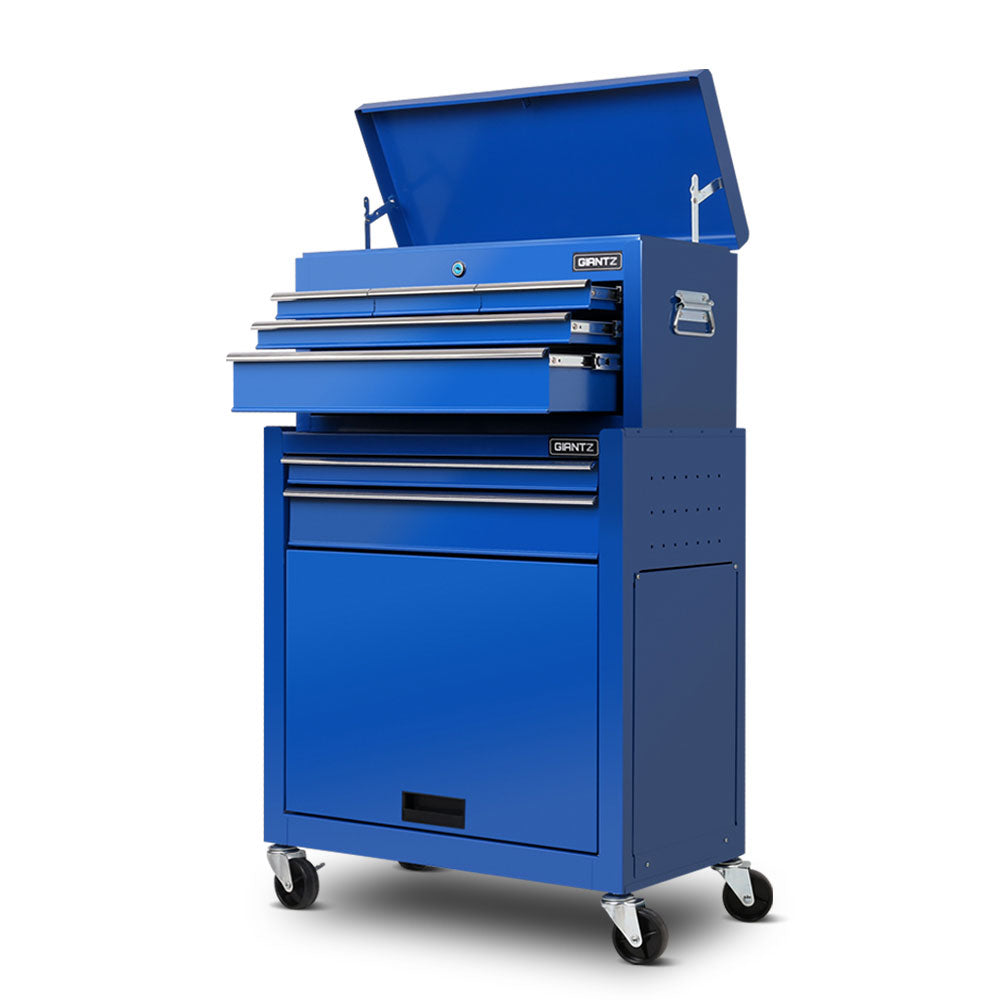 Tool Cabinets: Giantz 7 Drawer Tool Box Cabinet Chest Trolley Toolbox Garage Storage Blue