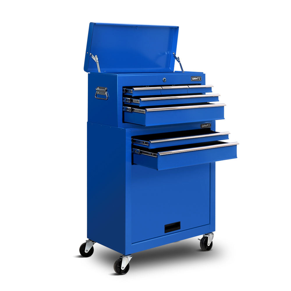 Tool Cabinets: Giantz 7 Drawer Tool Box Cabinet Chest Trolley Toolbox Garage Storage Blue