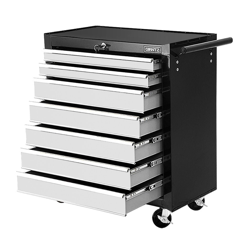 Tool Cabinets: Giantz 7 Drawer Tool Box Cabinet Chest Trolley Storage Garage Toolbox Grey