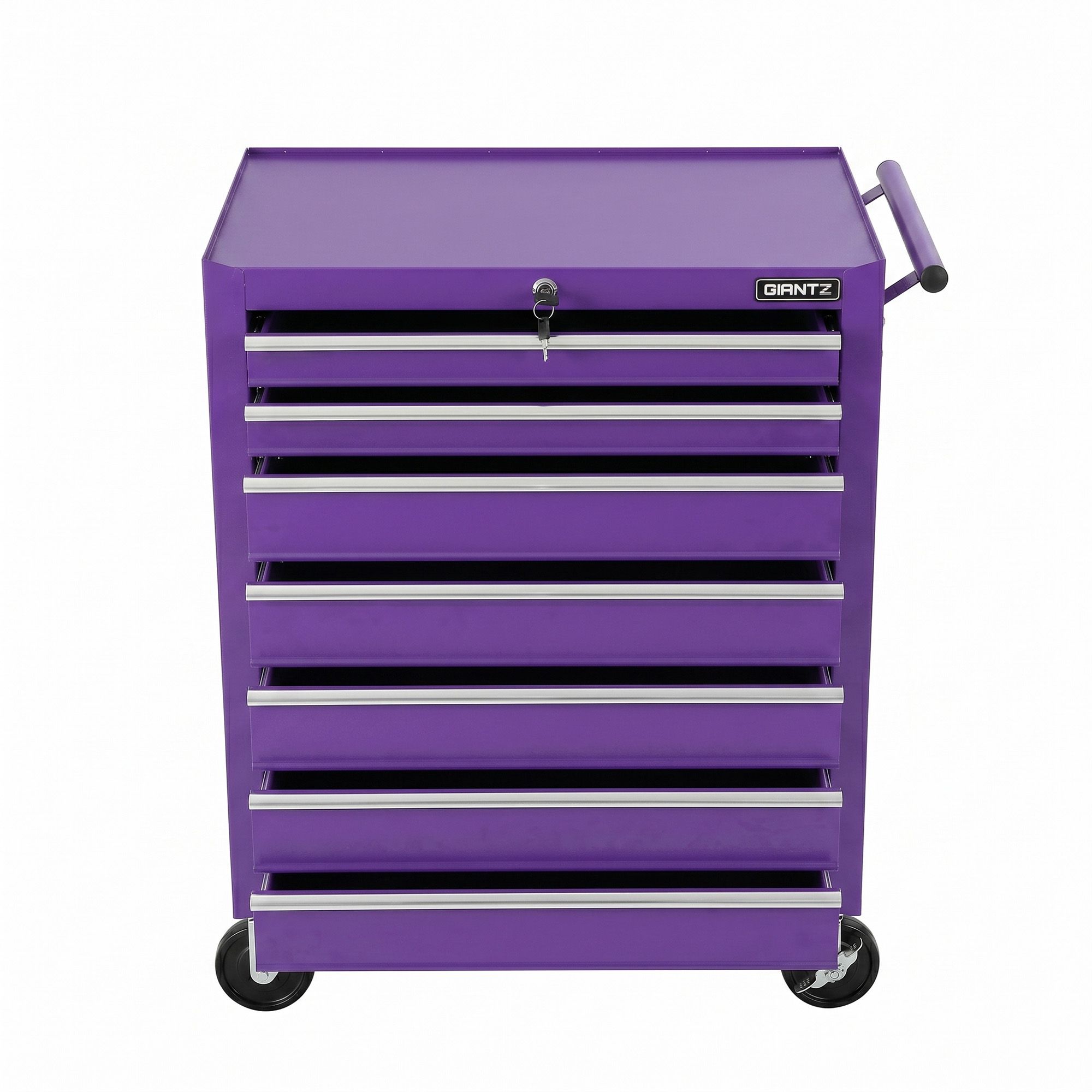 Giantz 7-Drawer Tool Chest Trolley Cabinet Toolbox Heavy Duty Garage Storage Organiser Purple