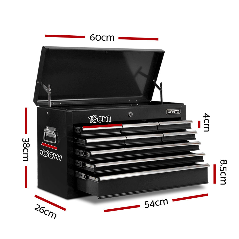 Tool Cabinets: Giantz 9 Drawer Tool Box Cabinet Chest Toolbox Storage Garage Organiser Black