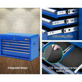 Tool Cabinets: Giantz 9 Drawer Tool Box Cabinet Chest Toolbox Storage Garage Organiser Blue