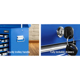 Tool Cabinets: Giantz 9 Drawer Tool Box Cabinet Chest Toolbox Storage Garage Organiser Blue