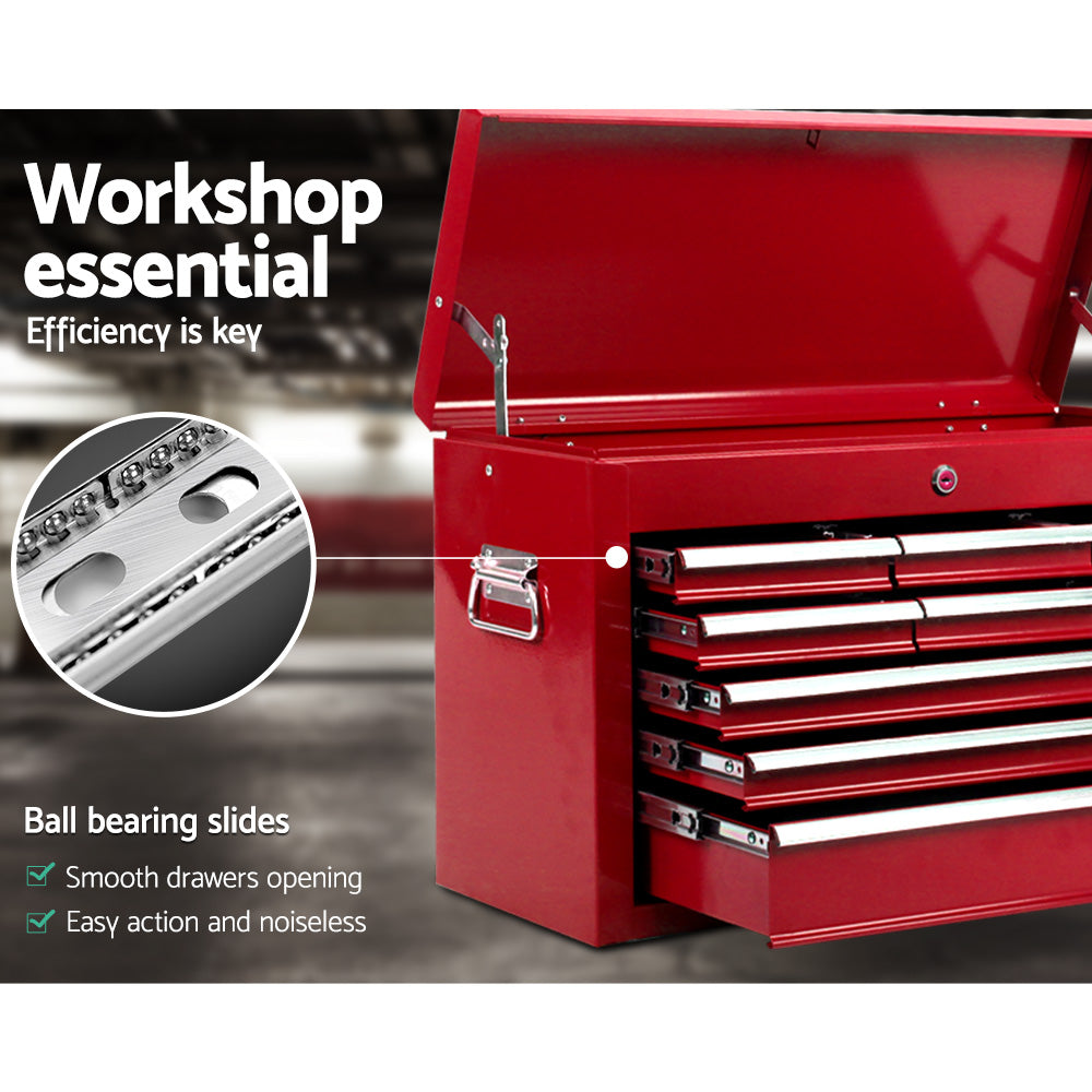 Tool Cabinets: Giantz 9 Drawer Tool Box Cabinet Chest Toolbox Storage Garage Organiser Red