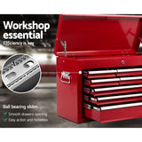 Tool Cabinets: Giantz 9 Drawer Tool Box Cabinet Chest Toolbox Storage Garage Organiser Red