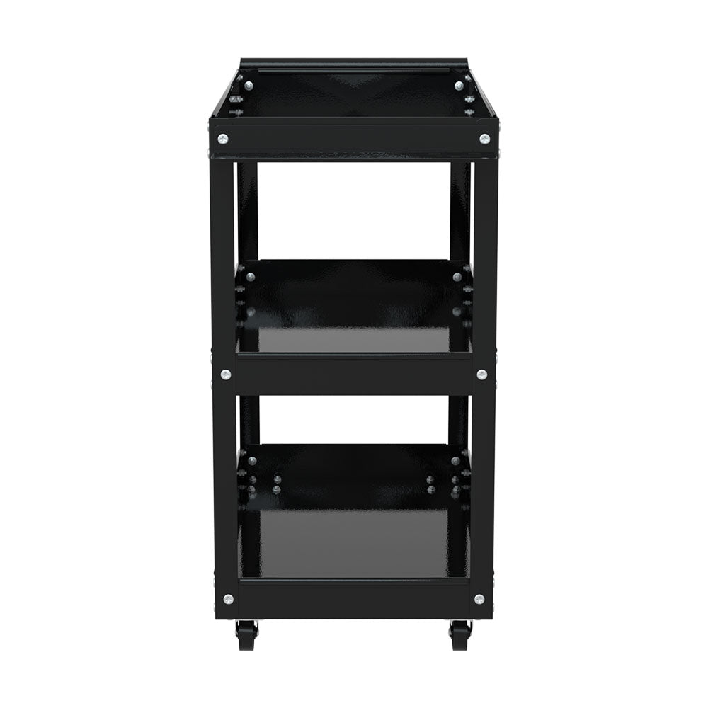 Bicycle Stands & Storage: Giantz 3-Tier Tool Cart Trolley Workshop Garage Storage Organizer Black