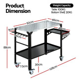 Giantz Welding Table Cart with Tool Storage 130KG Capacity Mobile Workstation