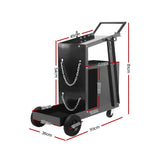 Utility Trolleys: Giantz Welding Trolley Cart 4 Drawer MIG TIG ARC Welder Plasma Cutter