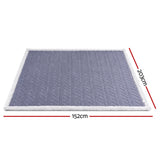 Blankets & Throws: Giselle 152x203cm Throw Blanket Double-Sided Fleece Lightweight For Sofa Couch Bed Queen
