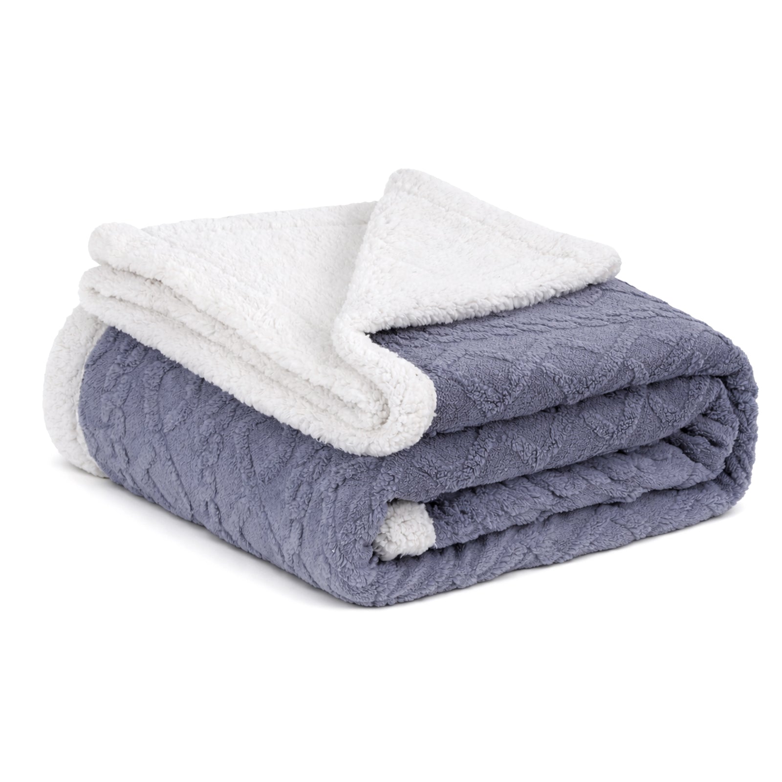Blankets & Throws: Giselle 152x203cm Throw Blanket Double-Sided Fleece Lightweight For Sofa Couch Bed Queen