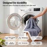 Blankets & Throws: Giselle 152x203cm Throw Blanket Double-Sided Fleece Lightweight For Sofa Couch Bed Queen