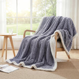 Blankets & Throws: Giselle 203x230cm Throw Blanket Double-Sided Fleece Lightweight For Sofa Couch Bed