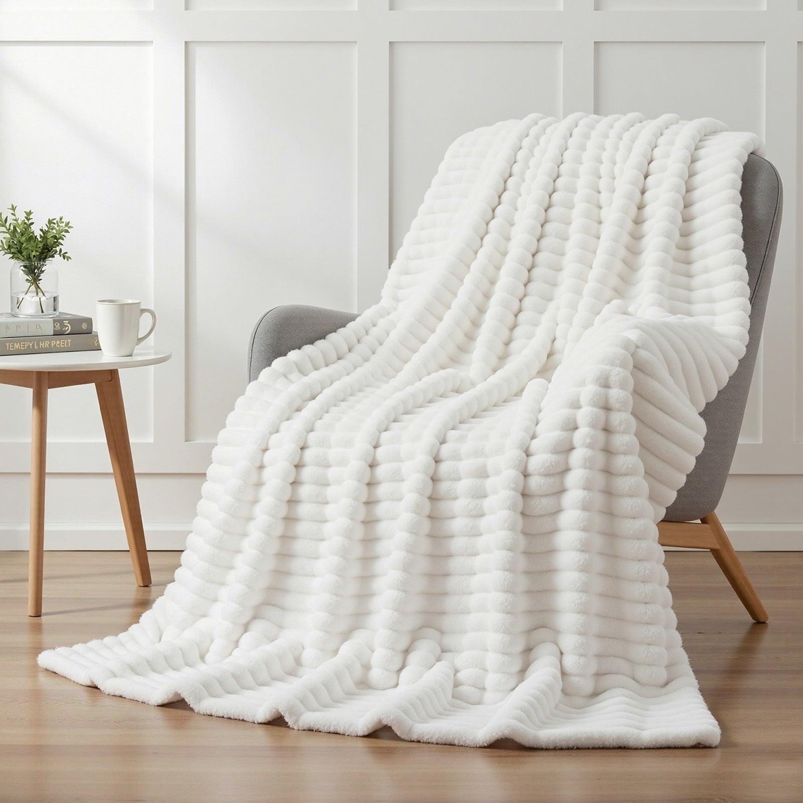 Blankets & Throws: Giselle 152x203cm Throw Blanket Queen Fleece Lightweight Cozy Sofa Couch Bed Throw