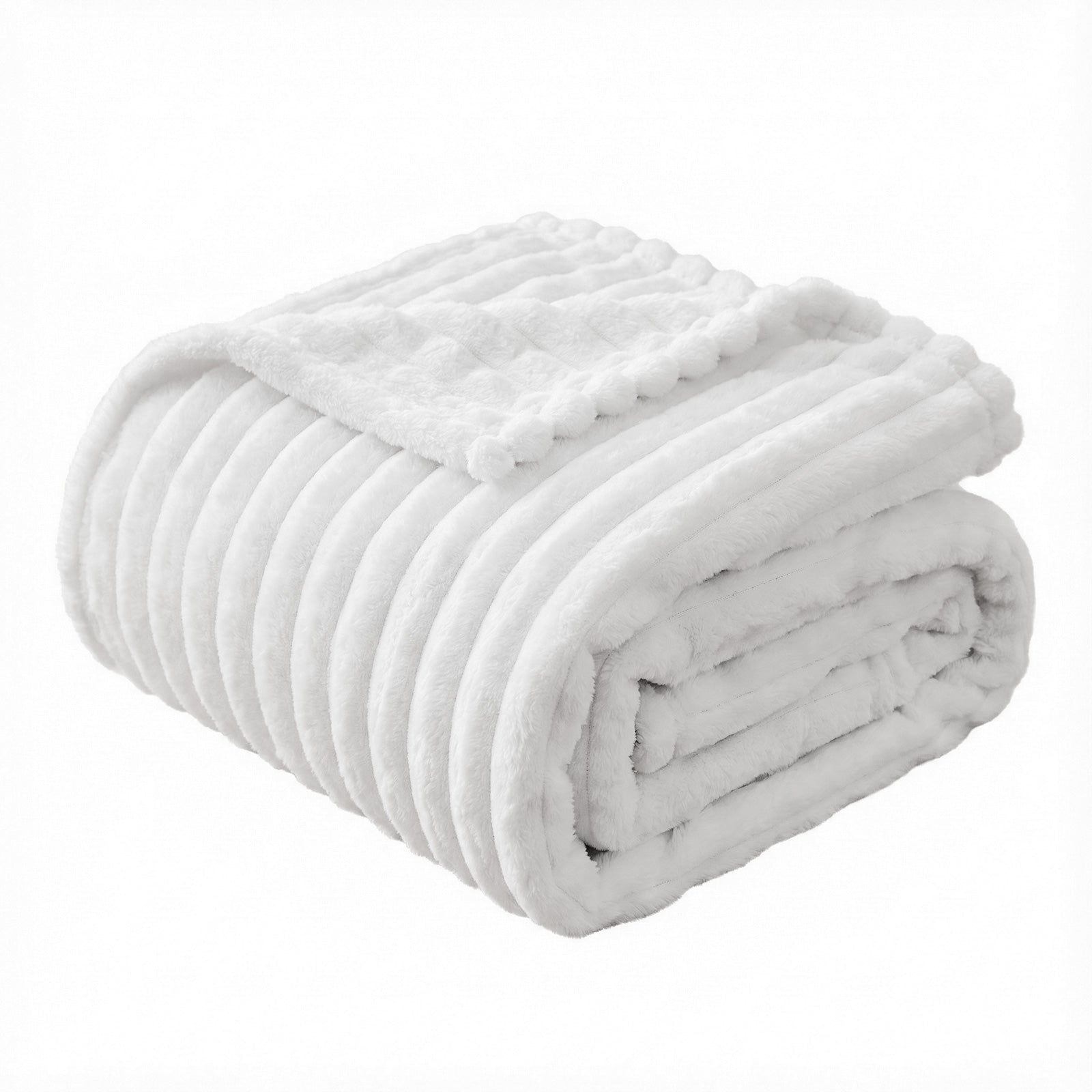 Blankets & Throws: Giselle 203x230cm Throw Blanket Fleece Soft Lightweight Cozy Sofa Couch Bed Throw