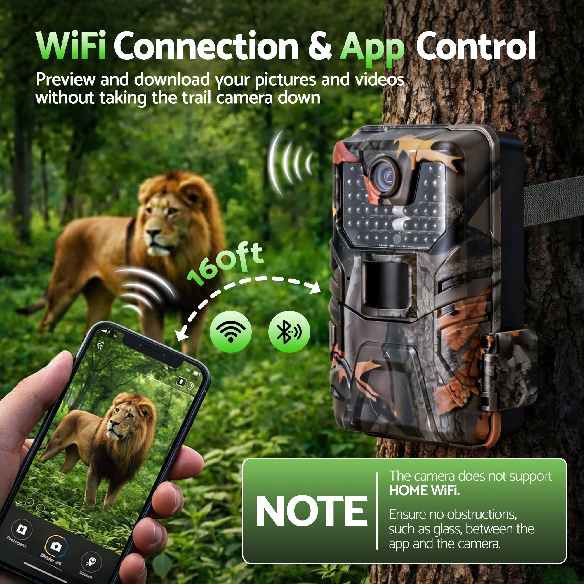 Security Cameras & Accessories: UL-TECH 4K WiFi Trail Camera 48MP 0.2s Trigger Game Camera Camo