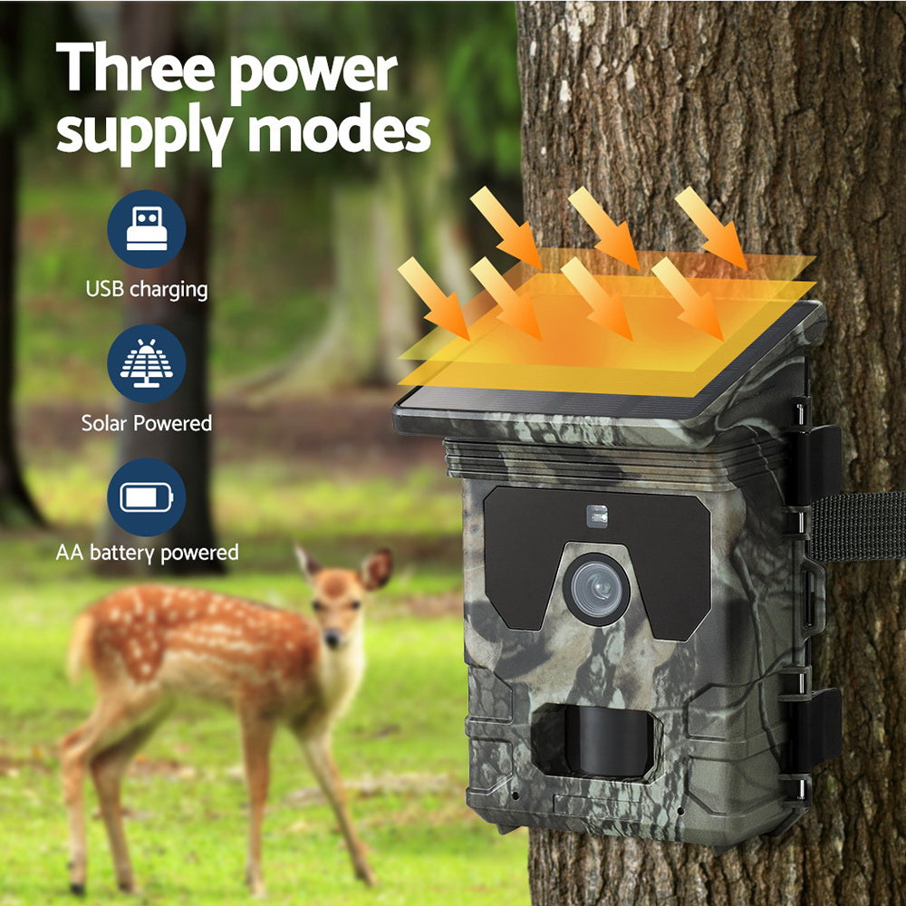 Security Cameras & Accessories: UL-tech Solar Trail Camera 4K 50MP Wildlife