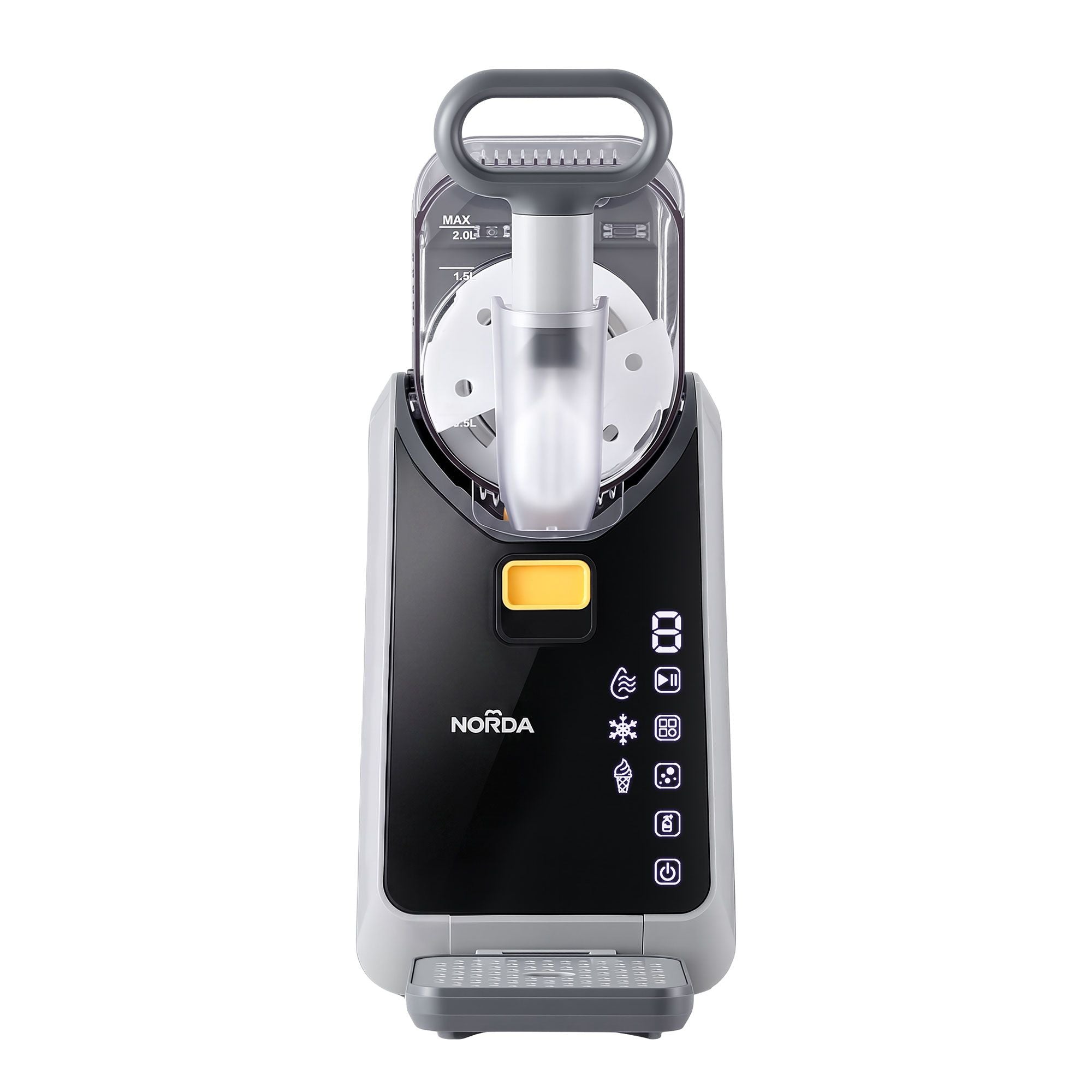 NORDA 2L Slushie Machine Frozen Drink Maker Slushy Ice Cream Maker No Ice Compressor Touchscreen for Home BBQ Party