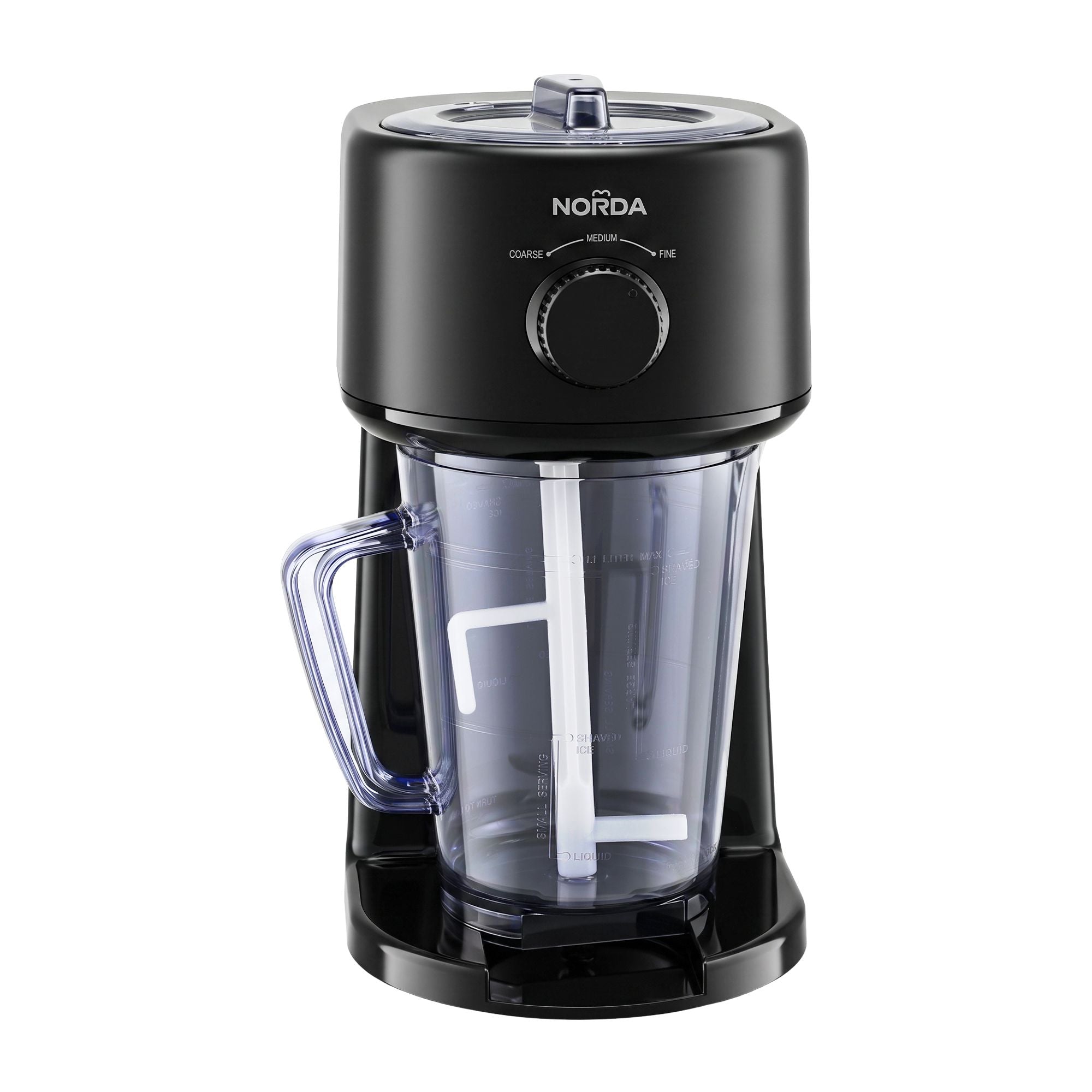 NORDA 1.1L Slushie Machine Shaved Ice Maker 3 Texture Levels Black
