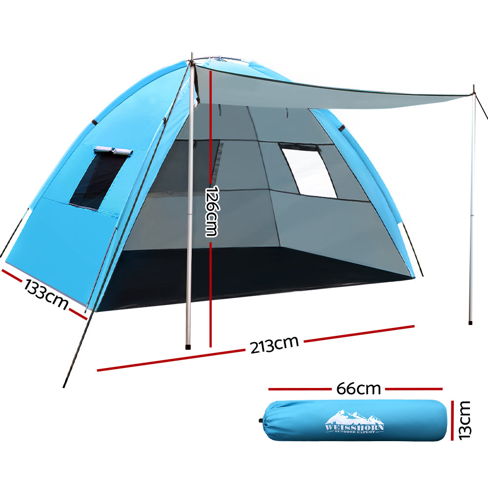 Tents: Weisshorn Camping Tent Beach Portable Hiking Sun Shade Shelter Fishing 4 Person