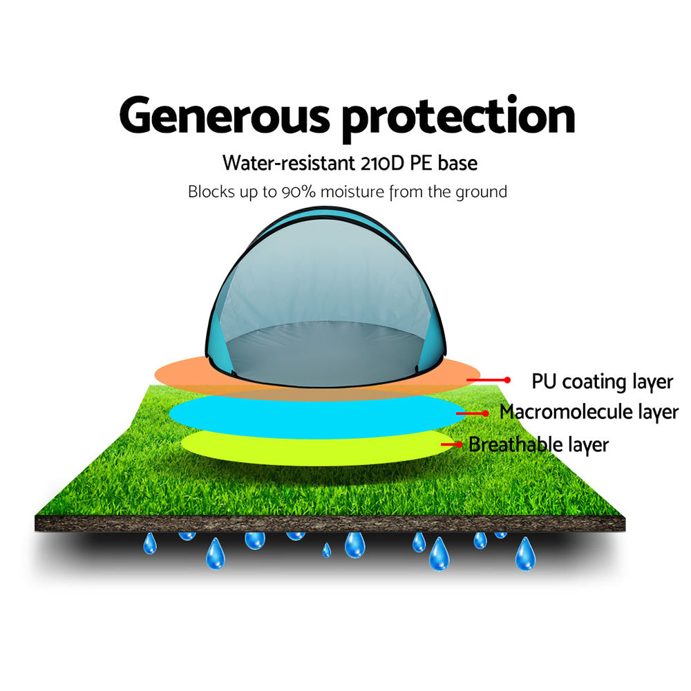 Tents: Weisshorn Pop Up Beach Tent Camping Portable Sun Shade Shelter Fishing