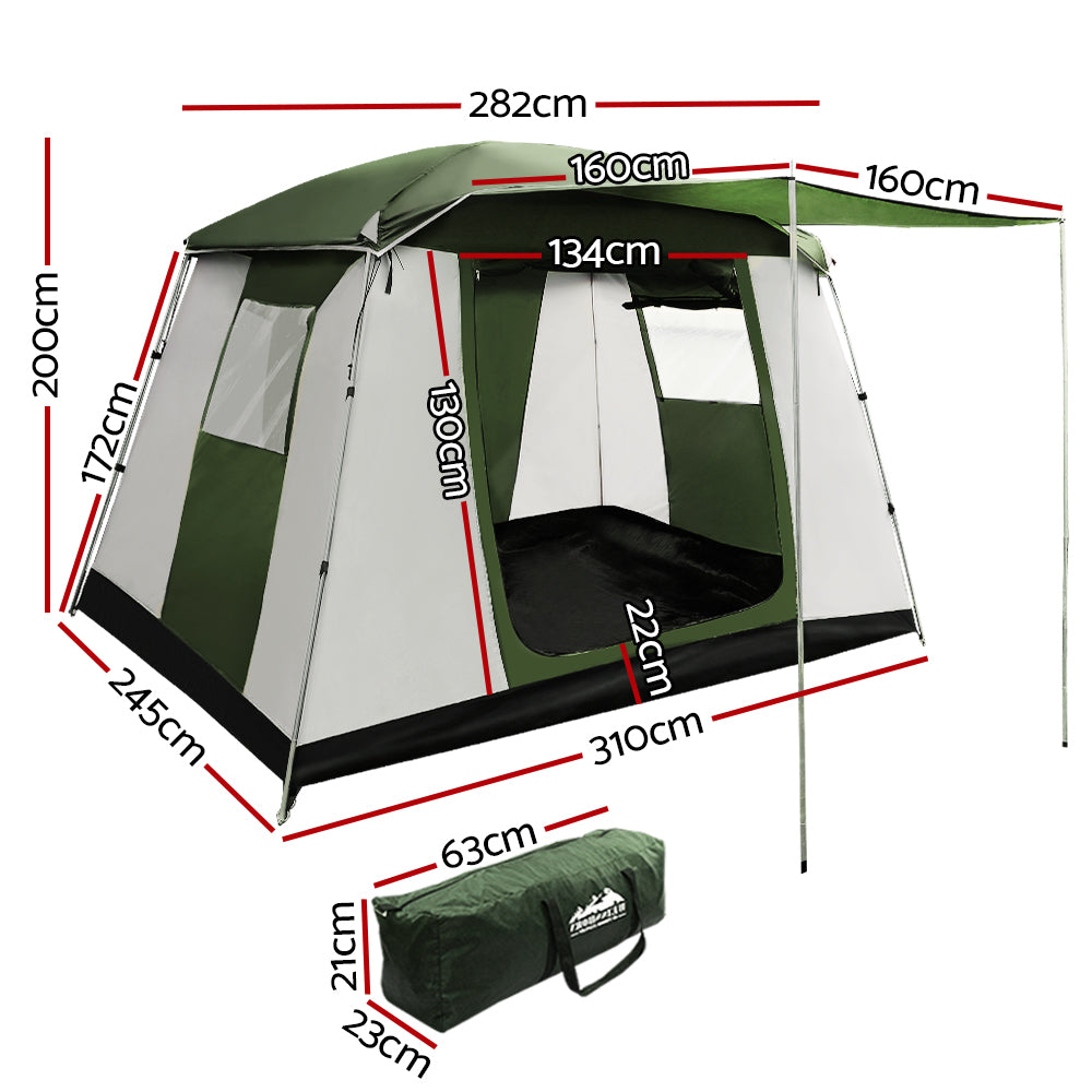 Tents: Weisshorn Family Camping Tent 6 Person Hiking Beach Tents Dome Shelter