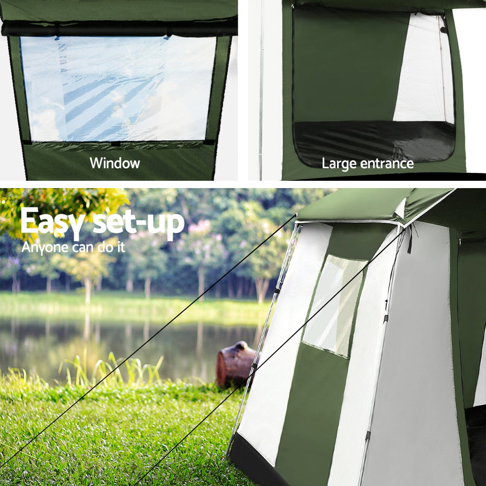 Tents: Weisshorn Family Camping Tent 6 Person Hiking Beach Tents Dome Shelter