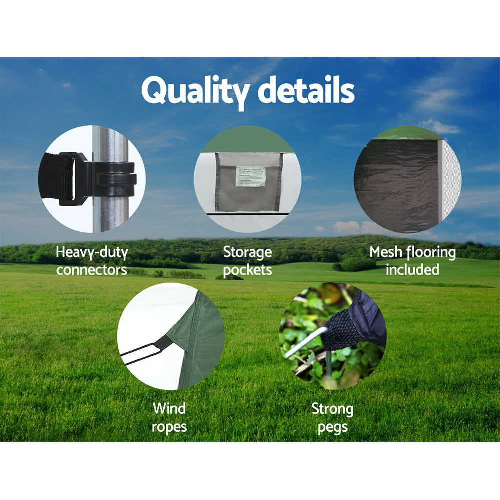 Portable Toilets & Showers: Weisshorn Double Camping Shower Toilet Tent Outdoor Portable Change Room