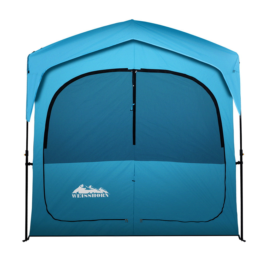 Portable Toilets & Showers: Weisshorn Double Camping Shower Toilet Tent Outdoor Fast Set Up Change Room