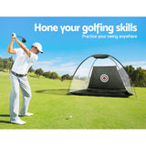 Golf Training Aids: Everfit 3M Golf Practice Net Portable Training Aid Driving Target Tent Black