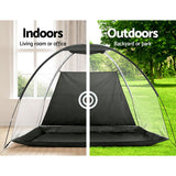 Golf Training Aids: Everfit 3M Golf Practice Net Portable Training Aid Driving Target Tent Black
