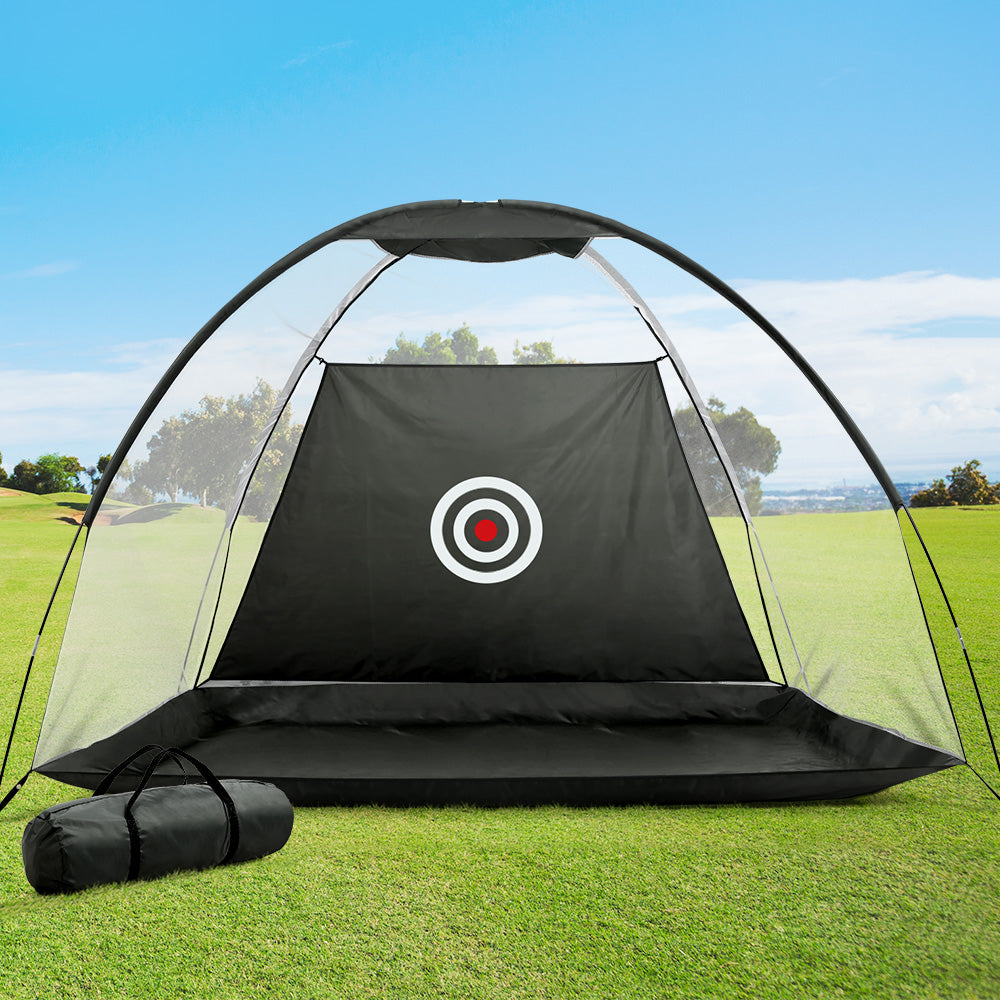 Golf Training Aids: Everfit 3M Golf Practice Net Portable Training Aid Driving Target Tent Black