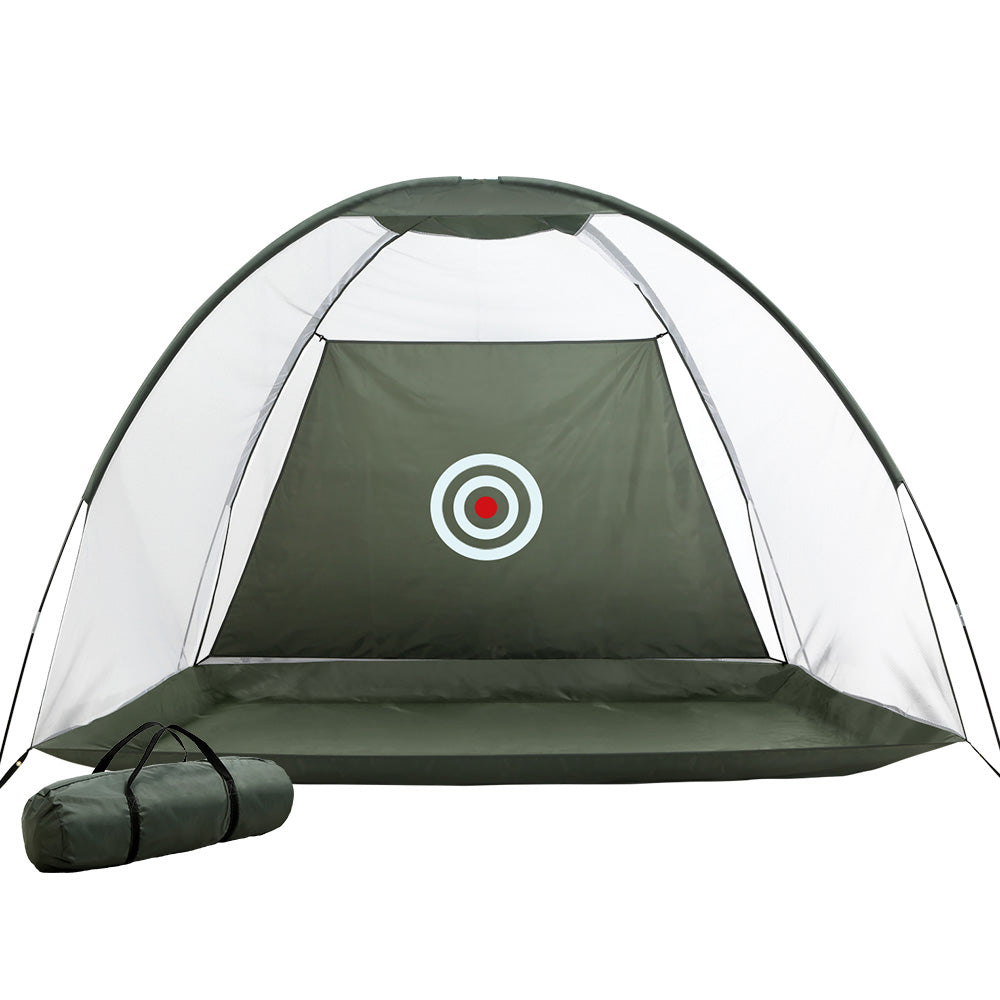 Golf Training Aids: Everfit 3M Golf Practice Net Portable Training Aid Driving Target Tent Green