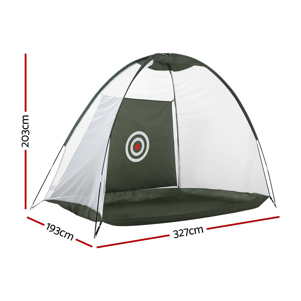 Golf Training Aids: Everfit 3M Golf Practice Net Portable Training Aid Driving Target Tent Green