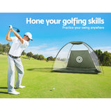 Golf Training Aids: Everfit 3M Golf Practice Net Portable Training Aid Driving Target Tent Green