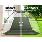 Golf Training Aids: Everfit 3M Golf Practice Net Portable Training Aid Driving Target Tent Green