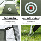 Golf Training Aids: Everfit 3M Golf Practice Net Portable Training Aid Driving Target Tent Green