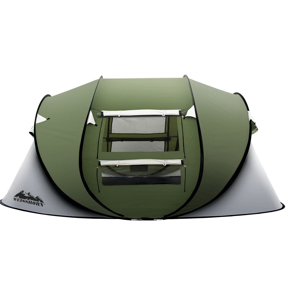 Tents: Weisshorn Instant Up Camping Tent 4-5 Person Pop up Tents Family Hiking Beach Dome