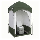 Portable Toilets & Showers: Weisshorn 20L Portable Camping Toilet Shower Tent Changing Room Outdoor Loo Set