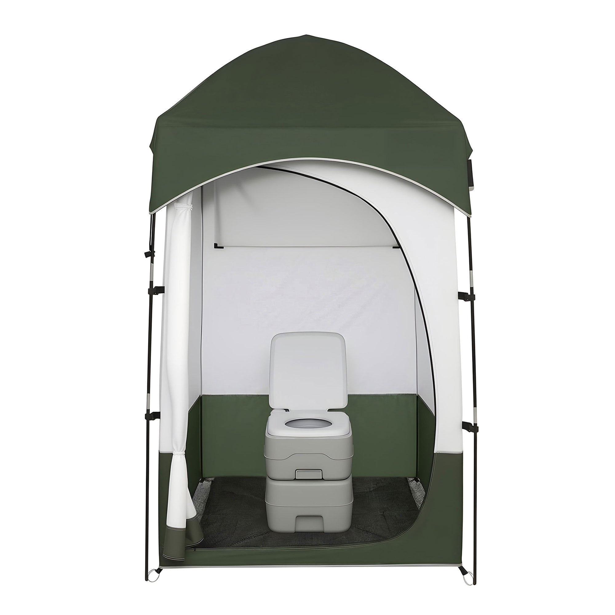 Portable Toilets & Showers: Weisshorn 20L Portable Camping Toilet Shower Tent Changing Room Outdoor Loo Set