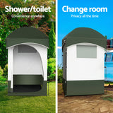 Portable Toilets & Showers: Weisshorn 20L Portable Camping Toilet Shower Tent Changing Room Outdoor Loo Set