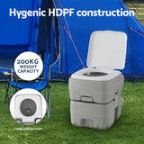 Portable Toilets & Showers: Weisshorn 20L Portable Camping Toilet Shower Tent Changing Room Outdoor Loo Set