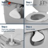 Portable Toilets & Showers: Weisshorn 22L Portable Camping Toilet Shower Tent Changing Room Outdoor Loo Set
