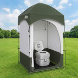 Portable Toilets & Showers: Weisshorn 22L Portable Camping Toilet Shower Tent Changing Room Outdoor Loo Set