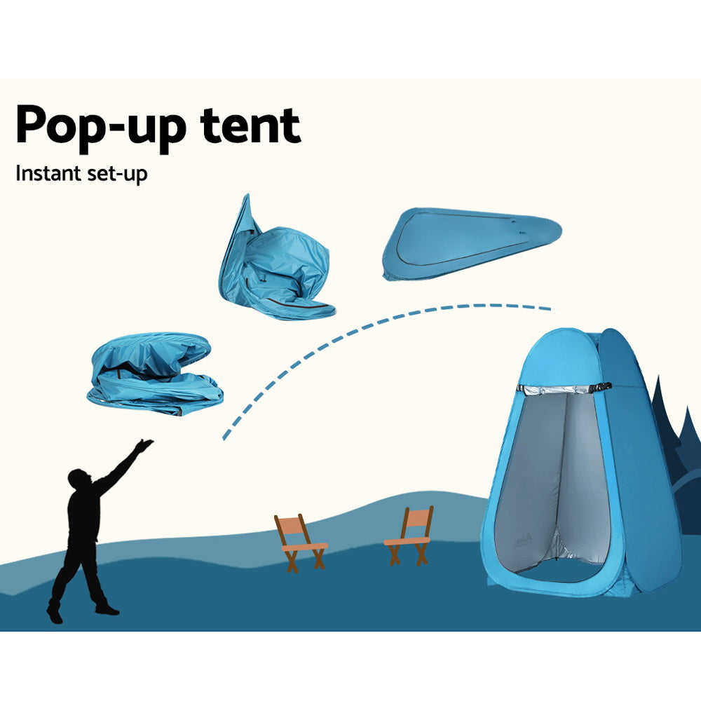Portable Toilets & Showers: Weisshorn Pop up Camping Shower Toilet Tent Outdoor Privacy Change Room