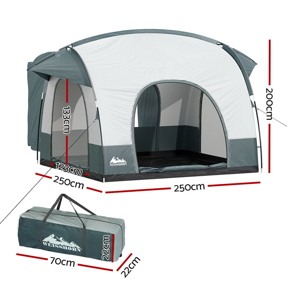 Caravan Accessories: Weisshorn Camping Tent SUV Car Rear Extension Canopy Outdoor Portable Family 4WD