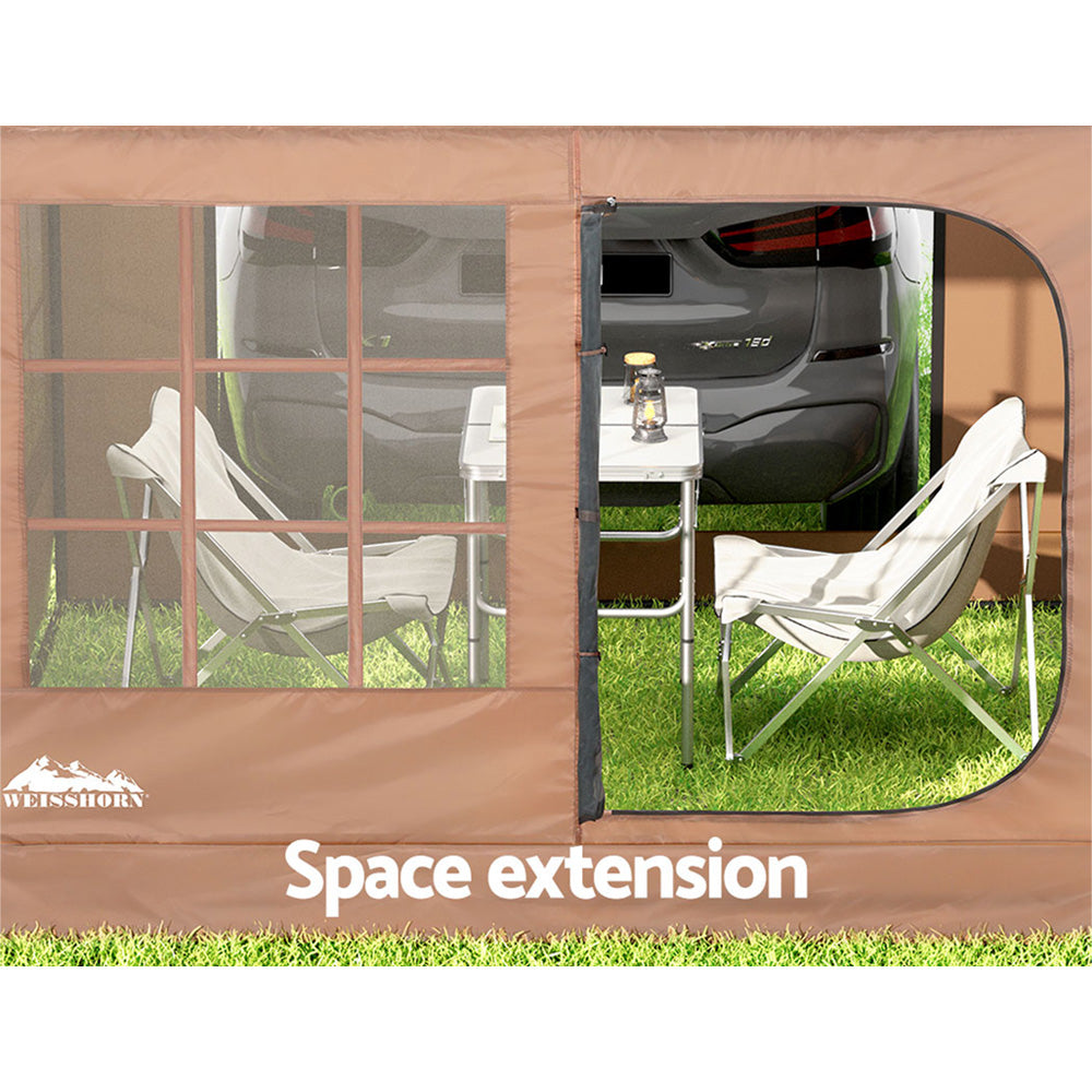 Caravan Accessories: Weisshorn Camping Tent Car SUV Rear Side Canopy Portable Shelter Family Home 4WD